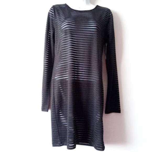 Black Mesh Dress Size Large New NWOT - Picture 1 of 6